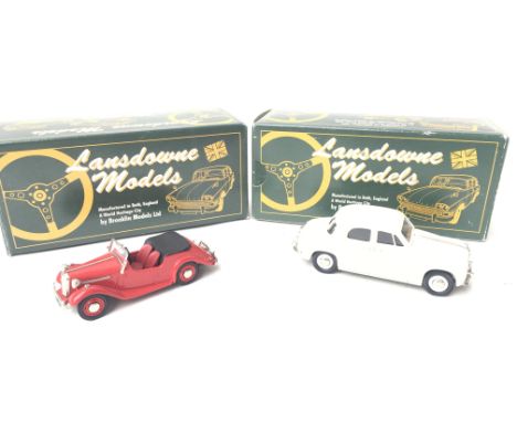 2 X Lansdowne Models. LDM 25 1954 Singer SM Roadster 4 Seater Sports Tourer and LDM 5A 1957 Rover 75 P4. Both Boxed Scale 1:4