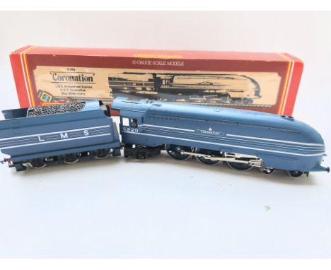 A Boxed Hornby 4-6-2 Coronation Class Locomotive Blue/Silver Livery # R.685.
