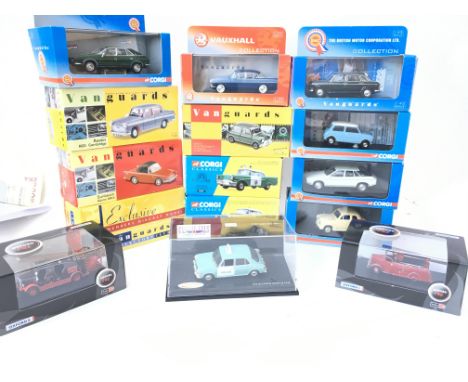a Box Containing a Collection of Vanguards Corgi and Oxford Die-Cast all boxed.