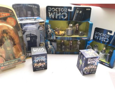 A Collection of Doctor Who Collectables including Corgi Diecast.