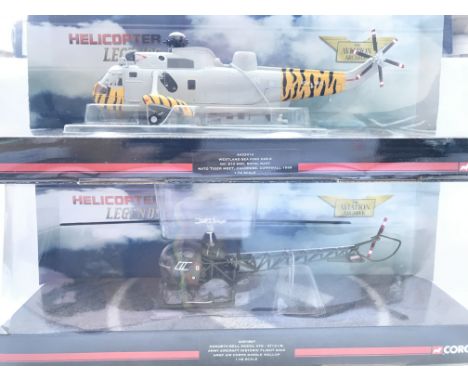 2 X Corgi Helicopter Legends. A Westland Sea King #AA33413 and a Augusta-Bell #AA51907 both boxed.(2)