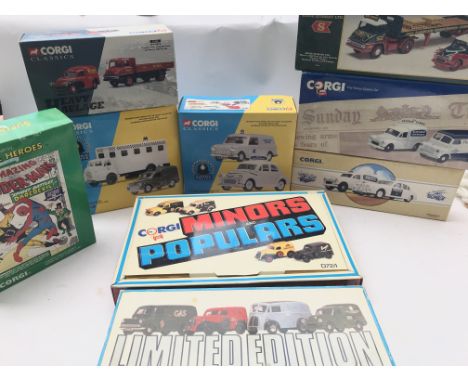A Collection of Corgi Classics and others all Morris Minor.