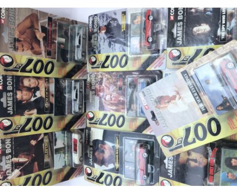 A Box Containing a Collection of Corgi James Bond Cars. All Carded.