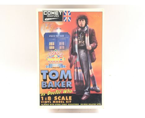 A Comet Miniatures Doctor Who Tom Baker 1:8 Scale Vinyl Model Kit. Complete.