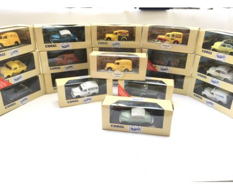 A Collection of boxed Corgi Vehicles. All Morris Minors.