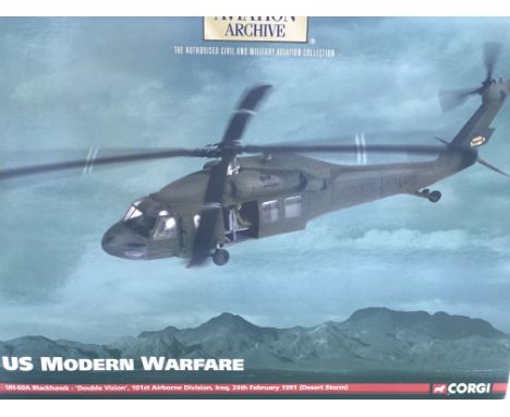 A Boxed Corgi U.S. Modern Warfare UH-60A Blackhawk. #AA35901.