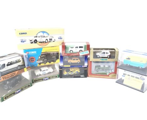 A Box Containing Corgi Classic Models. Corgi Classics. OXford Die-Cast.