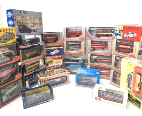 A Collection of Boxed Vehicles including Exclusive First Edition Buses. Corgi. Vanguards etc. All boxed.