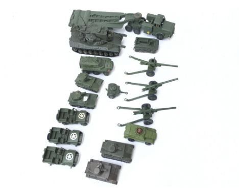 A Collection of Military Vehicles including Dinky and Matchbox.(Mil 4).