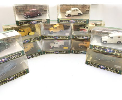 A Collection Of Corgi Models. All Morris Minors. Boxed.