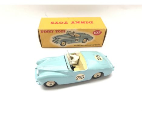 A Boxed Dinky Sunbeam Alpine Sports #107