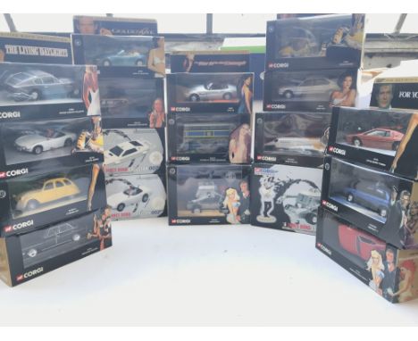 A Box Containing A Collection of Corgi James Bond Vehicles. All boxed.