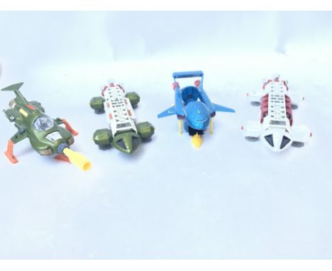 A Collection of Loose Dinky Toys Including The Eagle. The Eagle Freighter. Thunderbird 2 and UFO Intercepter.