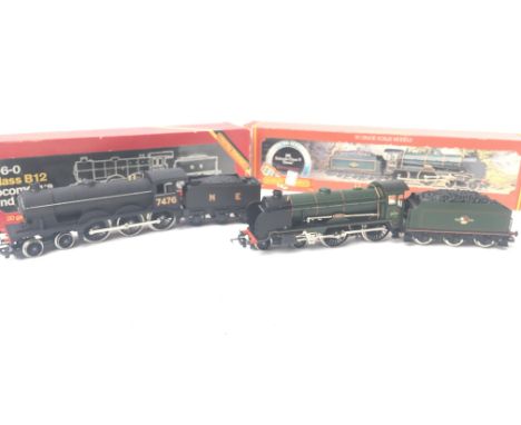 2 X Boxed Hornby Locomotives including 4-6-0 Class B12 #150 and B.R. Schools Class V. Loco â€˜Doverâ€™ #R.257. Both boxed.