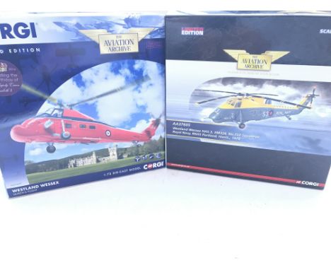 2 X Boxed Corgi Westland Wessex Helicopters Scale 1:72.# AA37609 and #AA37605.(2)