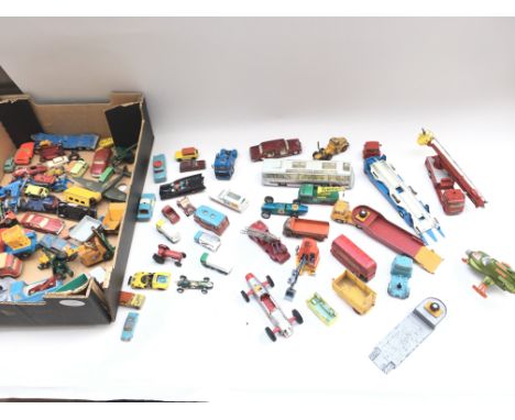 Large collection of cars including dinky and Corgi cars.