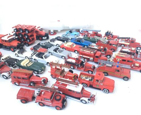 A Collection of Loose Models of Yesteryear. Corgi Classics. Including Fire Engines etc.