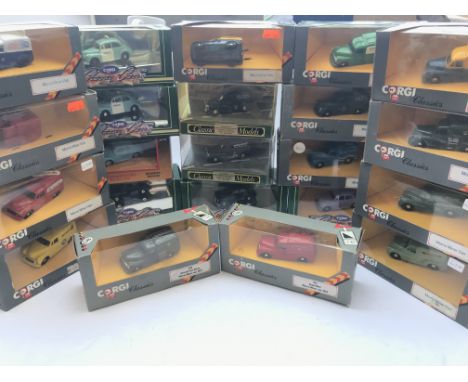 A Collection of Corgi Classic Morris Minors. Boxed.
