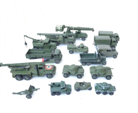 A Collection of Military Vehicles including Dinky. Lesney. Etc.(M1B)