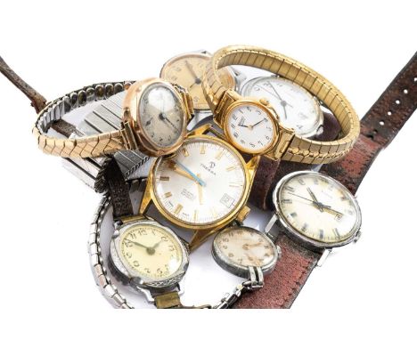 ASSORTED WRISTWATCHES, including Roamer gents watch, Tressa gents calendar watch, 2x Timex gents calendar watches, 9ct gold l