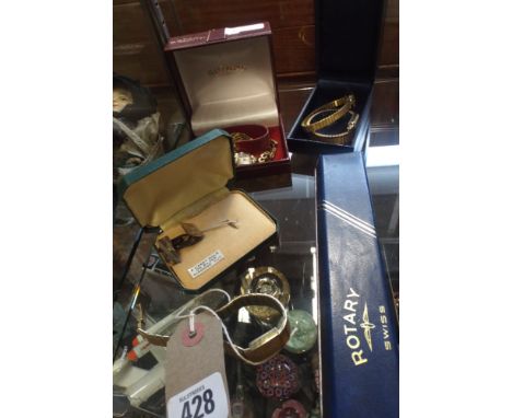 A collection of wrist watches to include Sekonda, Rotary, cufflinks etc
