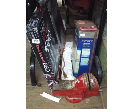 Do it Yourself BBQ, bench vice, spanners decking sealant etc