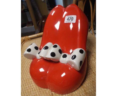 A Carlton Ware model of Betty Boops shoes