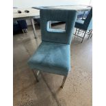 (10) Chaises/Fauteuil,Tissu Bleu, Siège: 19''H, QUANTITÉ X PRIX MISÉ
