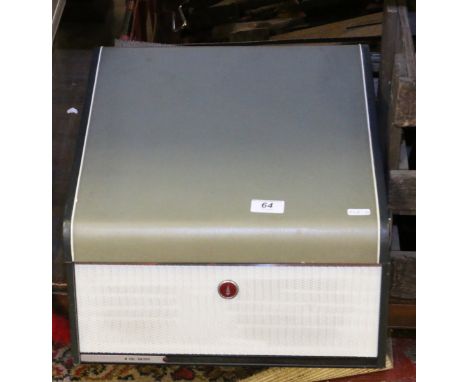 A portable Bush Monarch record player.