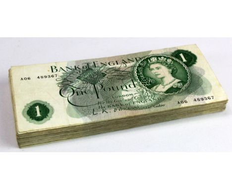 O'Brien 1 Pound (80), a collection of Series C Portrait notes (B281) mixed grades