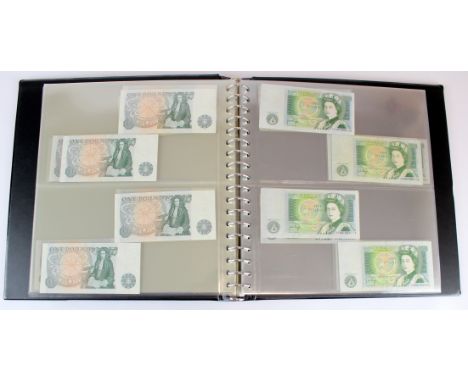 Page 1 Pound (260), issued 1978 a collection of Series D Pictorial notes in 2 x Lindner albums, first and last series notes a