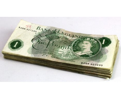 Fforde 1 Pound (65), a collection of series C Portrait notes, some REPLACEMENT notes seen, various grades 
