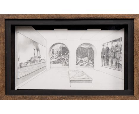 pencil on card, signed, titled and dated '85 mounted, framed and under glass Provenance: Pyms Gallery, London (label attached