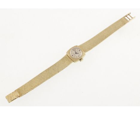 A ladies ORAFA 17 jewel manual-wind wristwatch stamped 0.585, non working, approx 30.5gms
