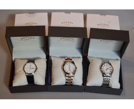 Ex-shop stock: 3 ROTARY watches - GS102622 RRP £109, GB08152 RRP £345, GB10792 RRP £99.