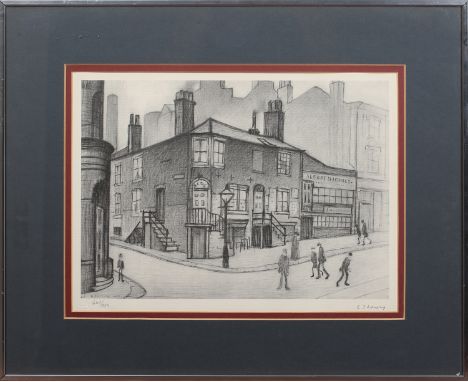 Laurence Stephen Lowry [L.S. Lowry] - Great Ancoats Street, Manchester, 20th century offset lithograph, signed and editioned 