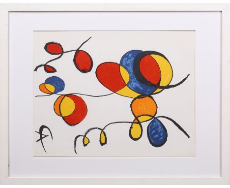Alexander Calder - Spirales, lithograph in colours, from the edition of 500 published circa 1974, 37cm x 29.5cm, within a pai