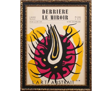 Fernand Leger - 'Derrière Le Miroir, L'Art Abstrait', lithograph in colours, published by Galerie Maeght circa 1949, 37cm x 2