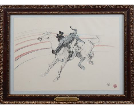 After Henri de Toulouse-Lautrec - 'Au Cirque', lithograph in colours, published for 'Au Cirque: Dix-sept dessins aux crayons 