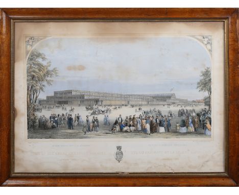George F. Bragg - 'View of the Great Exhibition Building, London 1851', lithograph with near period hand-colouring, published