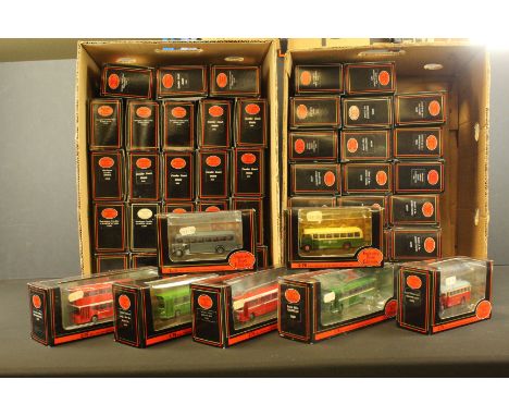 50 Boxed EFE Exclusive First Editions diecast model buses, diecast ex, boxes gd-vg overall 