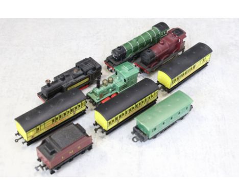 Graham Farish N gauge Shredded Wheat locomotive with 3 x items of rolling stock plus 3 x N gauge locomotives featuring Lima 0