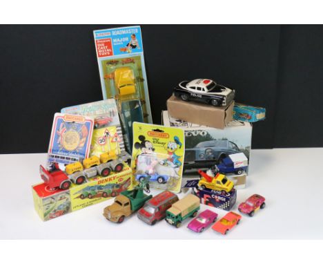 Quantity of diecast models to include boxed Dinky Supertoys 936 Leyland 8 Wheeled Chassis with 3 x weights, carded Matchbox D