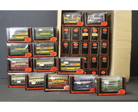 35 Boxed EFE Exclusive First Editions diecast model buses, diecast ex, boxes vg overall 