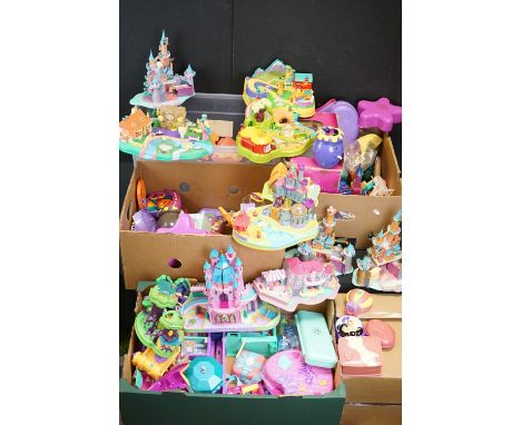 Polly Pocket - 50 play worn Bluebird Polly Pocket play sets with a quantity of figures and accessories plus 11 x Mattel &amp;