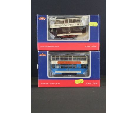 Two boxed Bachmann OO gauge Tram Cars to include CE00609 Car 69 &amp; CE00610 Car 70 