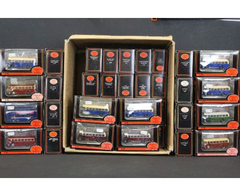40 Boxed EFE Exclusive First Editions diecast model buses, diecast ex, boxes vg overall 