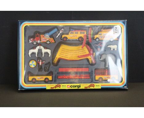 Boxed Corgi 48 Circus Jean Richard diecast model &amp; figure set, complete and ex, box vg 