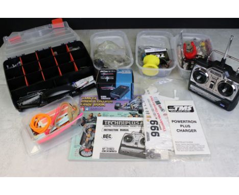 Radio Control - Quantity of parts and accessories to include Techniplus Radio, Charger, Tamiya guidebook, tools etc 