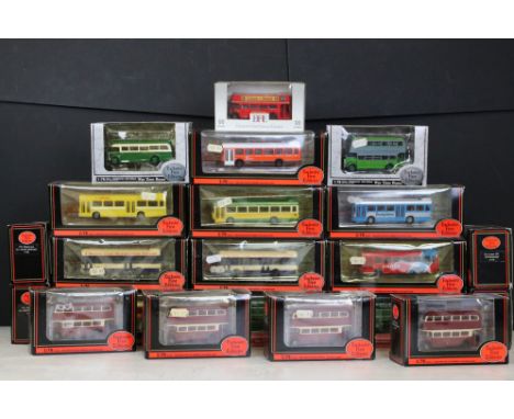 22 Boxed EFE Exclusive First Editions diecast model buses, featuring War Time Buses, The Routemaster Series etc, diecast ex, 